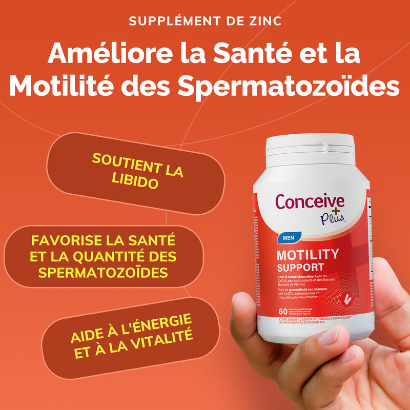 Conceive Plus Πακέτο Γονιμότητας Υποστήριξη Ωορρηξίας & Κινητικότητας (FR) - Υποστήριξη Κινητικότητας - Ολοκληρωμένο Κιτ Γονιμότητας
