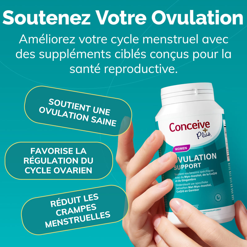 Conceive Plus Πακέτο Γονιμότητας Υποστήριξη Ωορρηξίας & Κινητικότητας (FR) - Υποστήριξη Κινητικότητας - Ολοκληρωμένο Κιτ Γονιμότητας