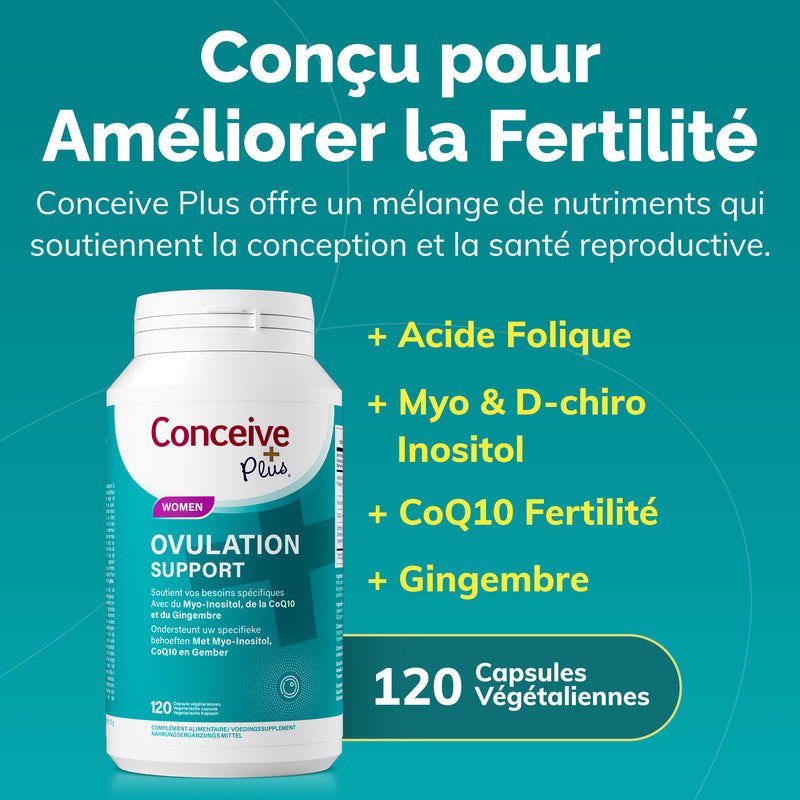 Conceive Plus Πακέτο Γονιμότητας Υποστήριξη Ωορρηξίας & Κινητικότητας (FR) - Υποστήριξη Κινητικότητας - Ολοκληρωμένο Κιτ Γονιμότητας