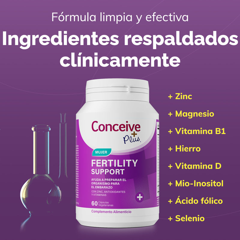 Conceive Plus Ovulation + Fertility Support Bundle (ES) - Complete Fertility Kit