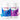 Conceive Plus Couples Bundle Fertility Support | His/Her Deal (FR) product image showing two white supplement bottles — one with a blue label for men's fertility support and other with a purple label for women's fertility support — positioned side by side with visible pink and blue capsules, highlighting gender-specific fertility support in French and Dutch bilingual packaging.