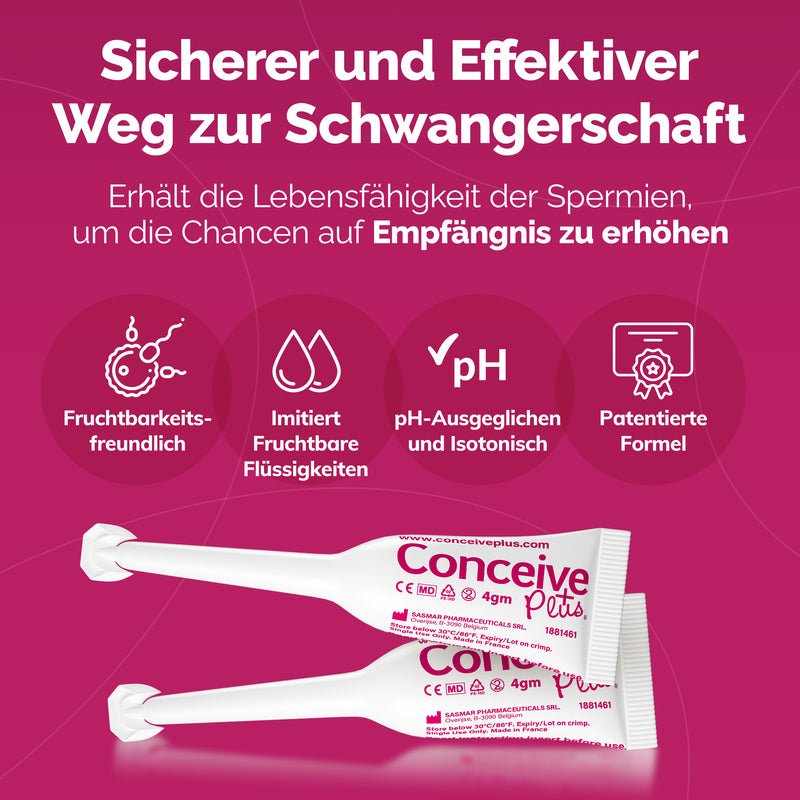 Fertility Lubricant Applicators (DE) - Conceive Plus® Europe