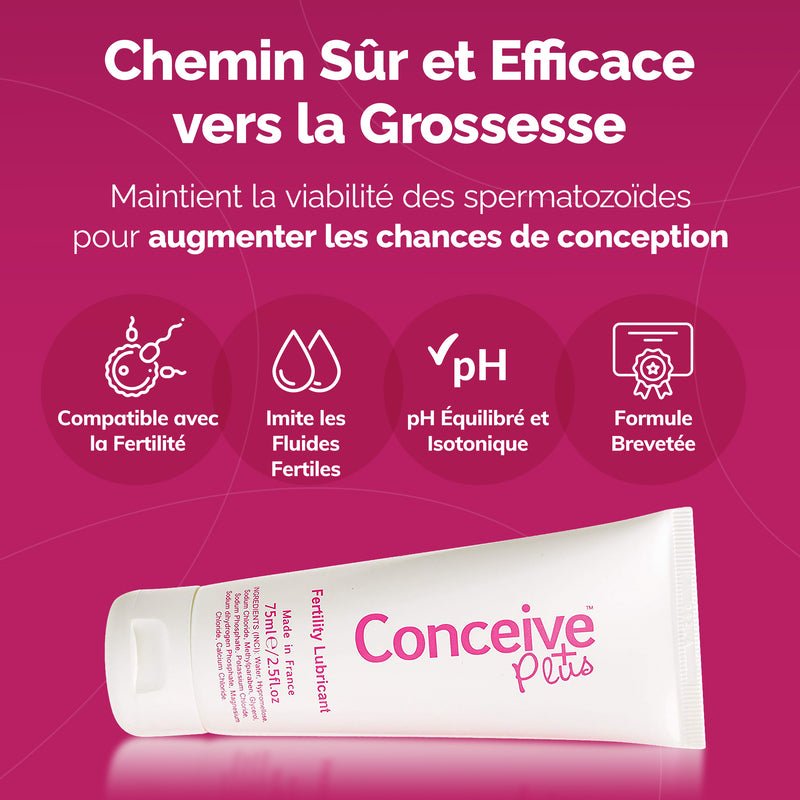 Fertility Lubricant Tube (FR) - Conceive Plus® Europe