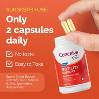 Motility Pack - Male Fertility + Motility Supplement - Conceive Plus® Europe