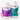 Conceive Plus Ovulation Bundle (ES) with two supplement bottles—Women's Fertility Support in purple and Ovulation Support in teal—displayed front-facing with pink and beige capsules placed beside them for clear identification.